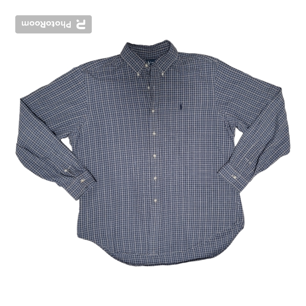 Ralph Lauren Men's‎ Classic Fit Plaid Button Down Flannel Shirt Size XL